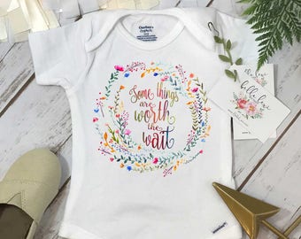 Rainbow Baby Onesie®, Some Things are Worth the Wait, Special Baby Gift, Rainbow Shower Gift, Pregnancy After Loss, Rainbow Baby Gift, Baby