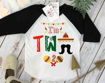 Second Birthday Shirt, Fiesta Birthday, 2nd Birthday shirt, Fiesta and Fun, Taco Party,Taco Bout Fun, Taco Birthday, Mexican Fiesta, I'm DOS