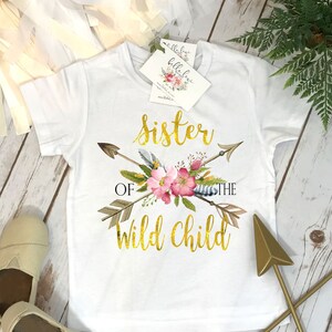 Wild One Birthday, Sister of the Wild Child, Wild One, Wild Birthday, Sister Birthday, Girl Birthday, Sister Shirts, First Birthday, Wild