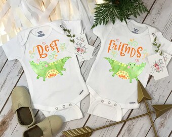 Twins Onesies®, Best Friends , Twins Clothes, Twins Baby Shower, Cute Baby Gift, Baby Shower Gift, Twinning, Baby Twins Gift, Cute Twins Set