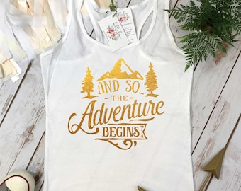 Pregnancy Announcement, And so the Adventure Begins, Preggers Shirt, Pregnancy Reveal, Baby Announcement, Baby Reveal, The Adventure Begins,