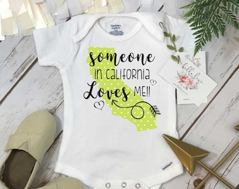 California Onesie®, Baby Shower Gift, Someone in California, State Onesie, from California Love, Niece Gift, Gift from Auntie, Nephew Gifts