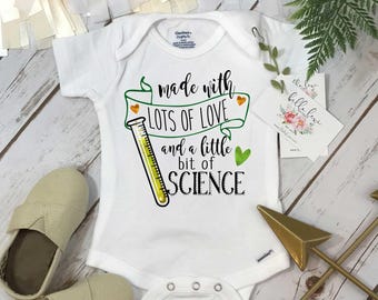 IVF Baby, Some Things are Worth the Wait, Pregnancy Announcement, Made with Love and Science, IVF Gift,Pregnancy Reveal, IVF baby Onesie®,