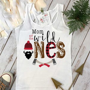 Mom of the Wild ONES, Lumberjack Party, Mommy and Me Shirts, Wild One Party, Buffalo Plaid Party, Lumberjack Birthday, Twins Birthday Shirt