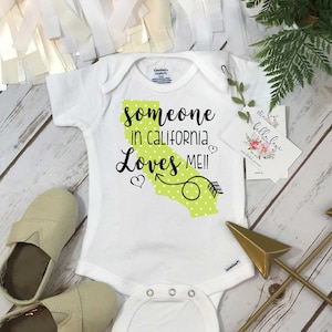 California Onesie®, Baby Shower Gift, Someone in California, State Onesie, from California Love, Niece Gift, Gift from Auntie, Nephew Gifts image 1