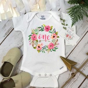 first birthday bodysuit