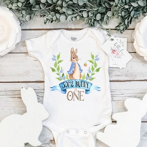 First Birthday Onesie®, Some Bunny is One, Bunny Birthday shirt, Custom Birthday, One Bunny, Easter Shirt, First Birthday, BOY Birthday Set