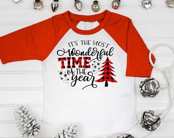 Christmas Shirt, Most Wonderful Time of Year, Christmas Tees, Cute Christmas Shirt, 1st Christmas, My First Christmas, Funny Christmas Gift,