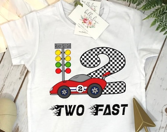 Two Fast Birthday Shirt, 2nd Birthday Shirt, Pit Crew Birthday, Cars Birthday Shirt, Race Car Birthday Shirt, 2 Fast 2 Curious Shirt, Racing