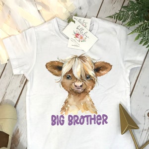 Big Brother Shirt, Brother Cow Shirt, Brothers Shirts, Big Brother Onesie®, Promoted to Big Brother, Brothers tees, Big Brother Reveal, Herd