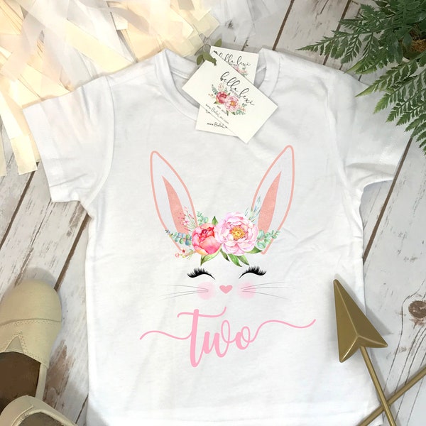 Zweiter Geburtstag Shirt, Some Bunny is Two, Bunny Birthday Shirt, Custom Birthday, Two Bunny, Easter Shirt, 2nd Birthday, Girl Birthday Shirt