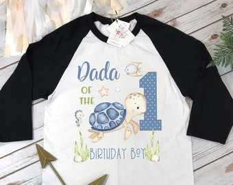 Under the Sea Party, Dad Birthday shirt, 1st Birthday, Ocean Party, Shark Birthday, Ofishally One, Daddy of the Bday Boy, ONEder Sea, Turtle