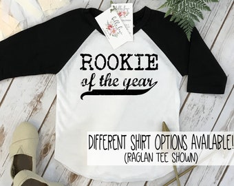 Rookie of the Year First Birthday Shirt, Cake Smash Outfit, All Star Birthday, Baseball Birthday, Gift for 1 year old, Baseball Party,