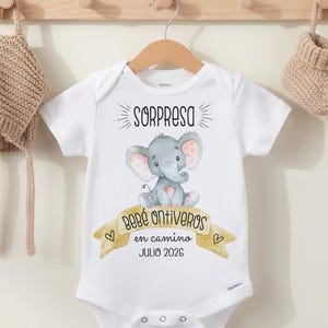 Spanische Schwangerschaft enthüllen, Abuelitas, Babygeschenk für Großeltern, Bebe en Camino, süßes Babygeschenk, spanische Babykleidung für Eltern, Abuela Abuelo