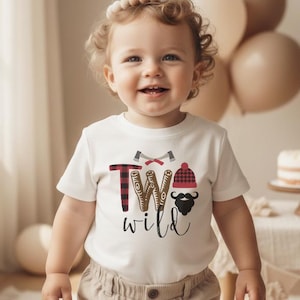 Zwei wilde Geburtstag, Holzfäller Geburtstag, 2.Geburtstag Shirt, Buffalo Plaid Party, Holzfäller Party, Camping Party, zwei wilde Camper