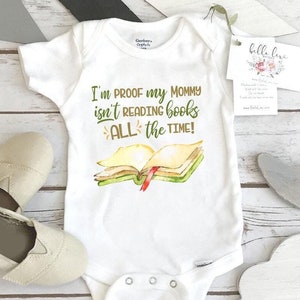 Baby Shower Gift, Sono la prova che la mamma non legge sempre i libri Tutina®, Tutina divertente per la lettura, Sono la prova che la mamma non legge sempre i libri Tutina®, Regalo per neonati, Bambino topo di biblioteca