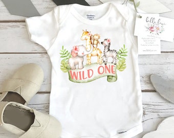 Wild One Birthday, Wild One Party, Zoo Geburtstag, Safari Geburtstag, 1. Geburtstag, Boho Geburtstag, Mädchen Geburtstag SHIRT, Geburtstag Onesie®, Affe