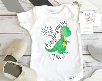 Zia Onesie®, AuntieSaurus Rex, Regalo zia, Bodysuit per zia bambino, Camicia per bambini divertente, Camicia per zia, Regalo nipote, Vestiti per bambini carini, Regalo per bambini carino