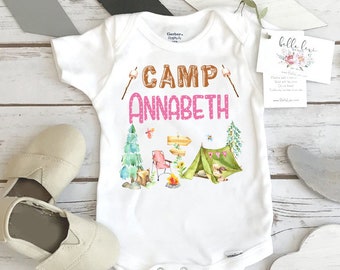 First Birthday Shirt, Camping Birthday, 1st Birthday, Camping Party, Girl Birthday, ONE HAPPY CAMPER, Wild One Party, First Birthday Onesie®