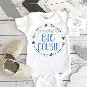 Big COUSIN Onesie®, Awans do Big Cousin, Koszulka Big Cousin, Ujawnienie ciąży, Zapowiedź dziecka, Big Cousin To Be, Pomysły na ujawnienie Big Cousin