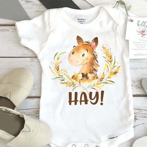 Baby Shower Gift New to the HERD Country Baby Farm Shirt Etsy