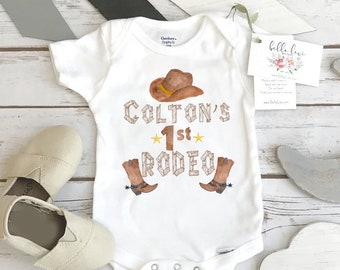 Cowboy Birthday, First Rodeo, Country Baby, Cowboy Party, Rodeo shirt, Baby Shower Gift, Country Boy Birthday, Country Baby Gift, Rodeo baby