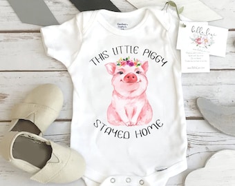 Baby Shower Gift, This little Piggy, Country Baby, Farm Baby, Cowgirl, Pig Onesie®, Farm Baby Gift, Newborn Gift, Pig Theme, New to the Herd