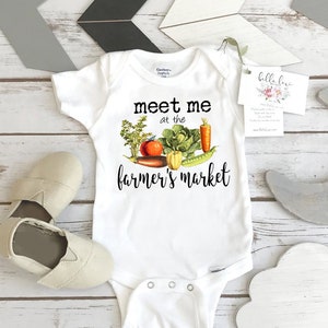 Baby Shower Gift, Farmer&#39;s Market, Country Baby, Farm shirt, Organic, Farm Onesie®, Farm Baby Gift, Cute Baby Clothes, Farm Theme, Farm baby