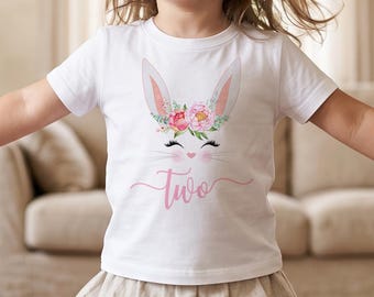 Second Birthday Shirt, Some Bunny is Two, Bunny Birthday shirt, Custom Birthday, Two Bunny, Easter Shirt, 2nd Birthday, Girl Birthday Shirt