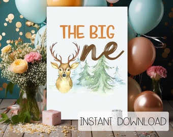 Hunting Birthday, Wild One Birthday, The Big One, Deer Party, Deer Hunting Party, Wild One, Our Little Deer, Camping Party, DIGITAL DOWNLOAD