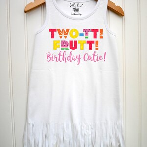 Second Birthday, Twotti Fruity, Birthday Dress, 2nd Birthday, Tutti Frutti party, Birthday Dress, Girl Birthday, Birthday Cutie, Two Sweet image 3