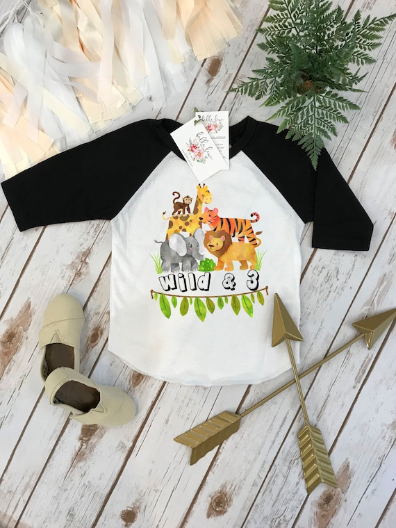 jungle theme birthday shirt