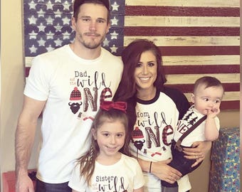 Wild One Family Birthday, Lumberjack Birthday, 1st Birthday shirt, Family Matching Shirts, Lumberjack Party, Family Wild One Birthday,