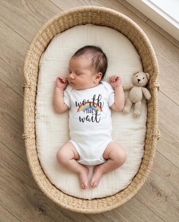 Rainbow Baby Onesie®, Worth the Wait, Special Baby Gift, Rainbow Shower Gift, Pregnancy After Loss, Rainbow Baby Gift, Newborn Baby Gifts