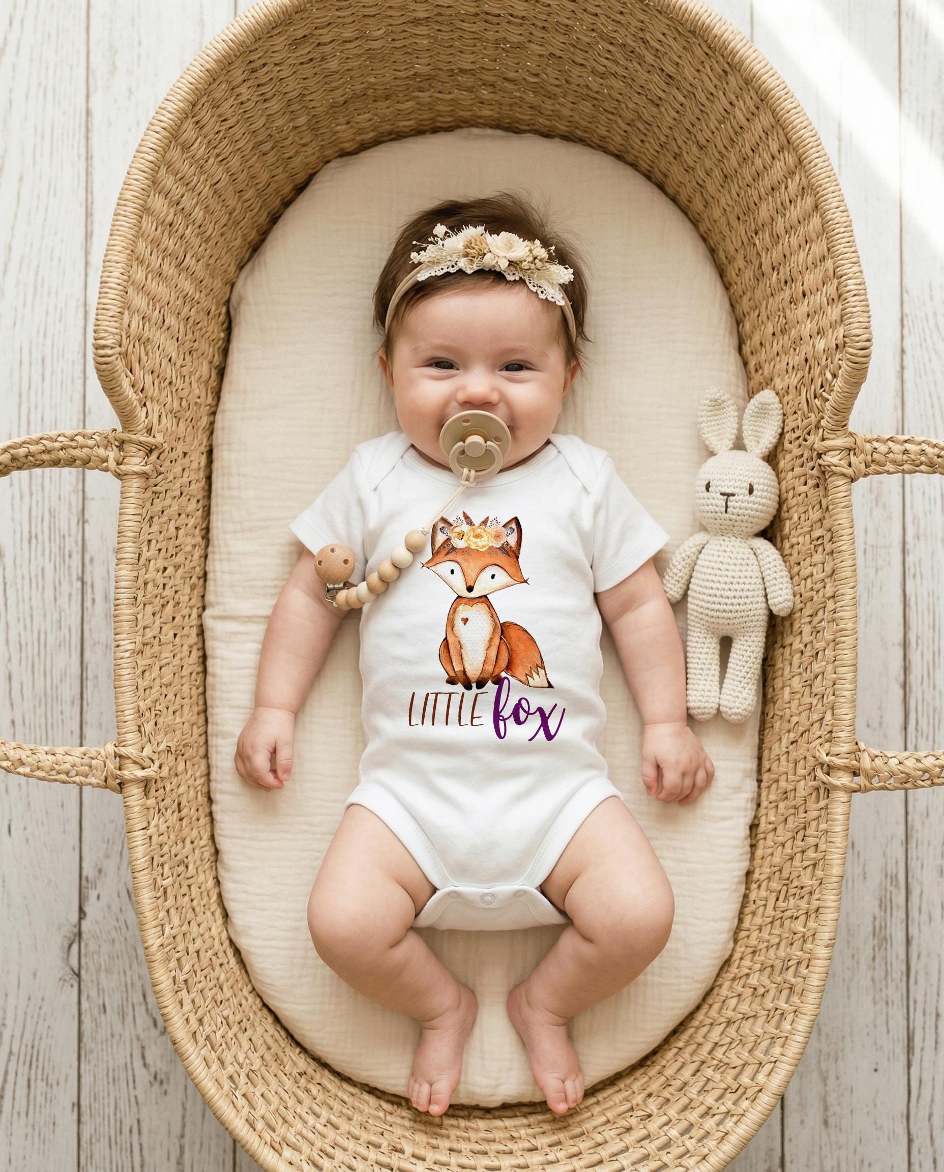 Baby Shower Gift, Little Fox, Baby Girl Gift, Fox Shirt, Fox Theme