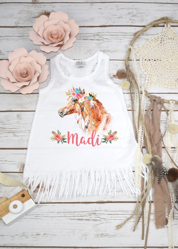 Horse Birthday Personalized Baby Gift Custom Baby Gift Boho Etsy