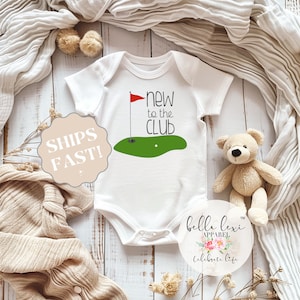 Golf Onesie®, Daddy&#39;s Golf Buddy, Baby Shower Gift, Golf Baby, Golfing Buddy, Golf with Daddy Shirt, Pack my Diapers going Golfin, New Club
