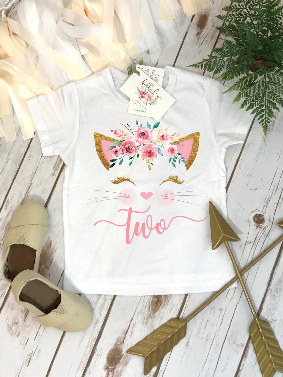 2nd Birthday Shirt, Kitten Birthday, Kitty Birthday Shirt, Custom