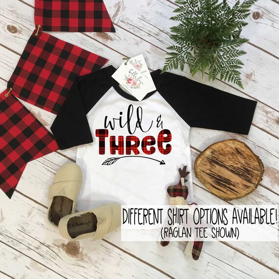 Third Birthday Shirt Lumberjack Birthday 3rd Birthday Shirt