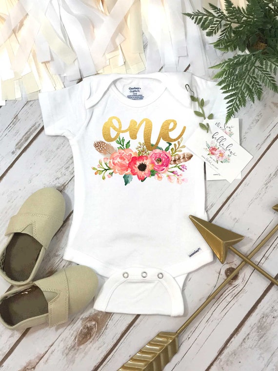 first birthday bodysuit