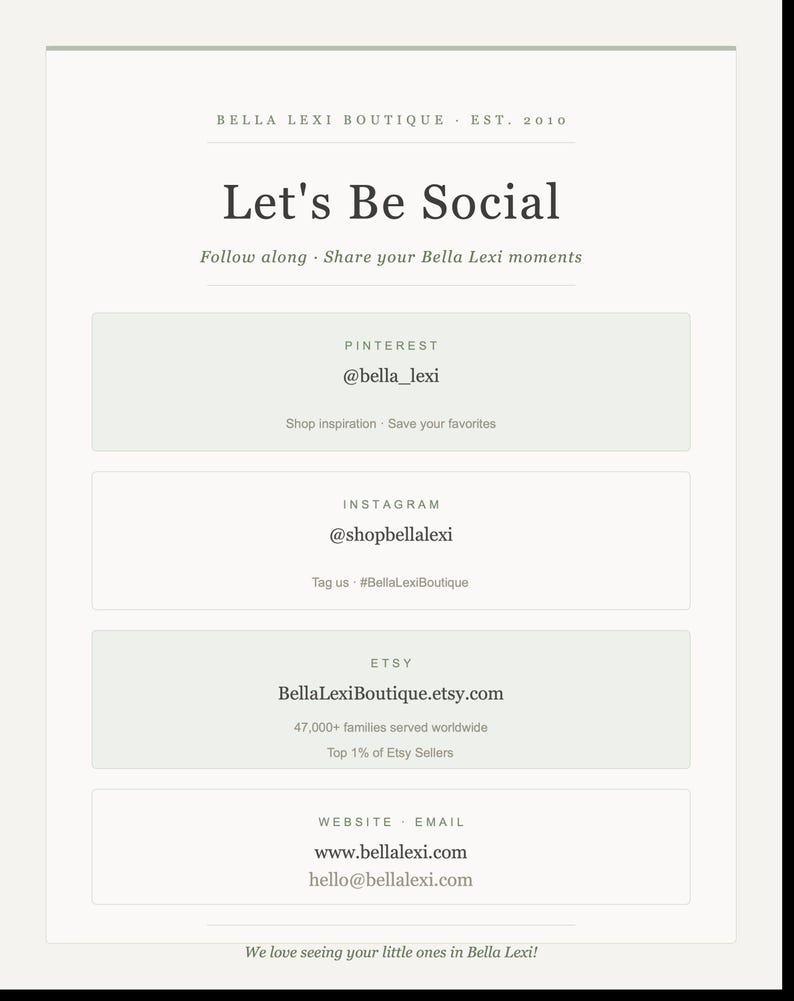 The image is a collage of various images related to the Bella Lexi Boutique, including a social media post, a website, and an email address. The image does not contain any text that can be described in fewer than 500 characters.