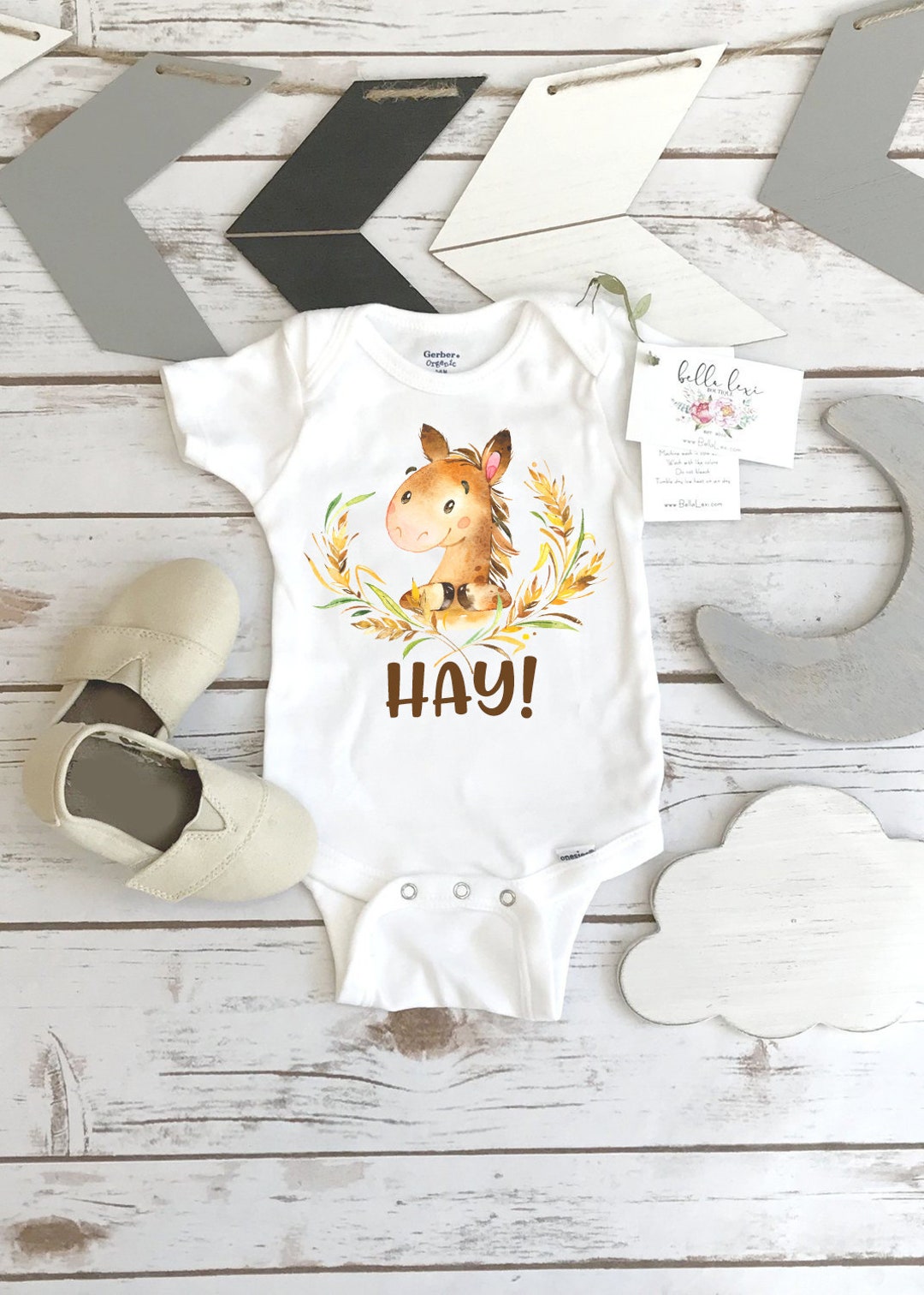 Baby Shower Gift, Horse Onesie®, Country Baby, Farm Shirt, Cowgirl, New