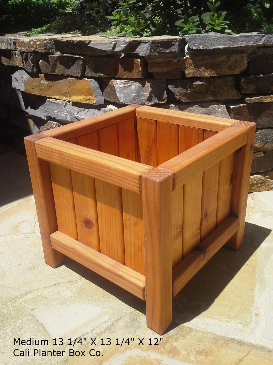 Beautiful Solid Redwood Planter Boxes Etsy