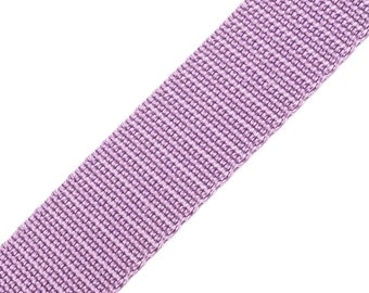 Webbing 2.5 cm 25 mm light lilac