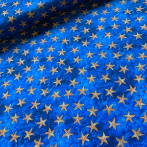 Michael Miller cotton Stars of the Ocean starfish blue orange image 2