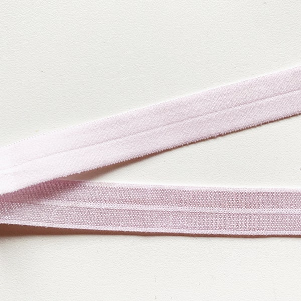 Elastisches Einfassband Gummiband hell rosa ab 1m