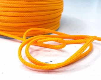 Cord 4 mm orange yellow from 1 m