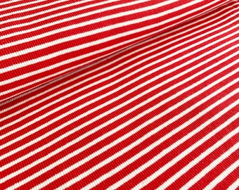 Striped cuff tube red white