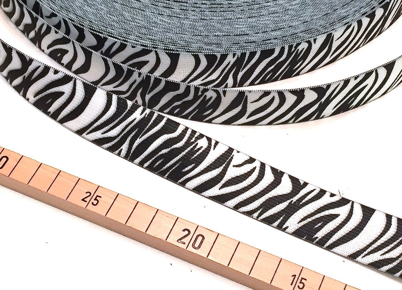 Rubber band Zebra 2 7 cm Etsy