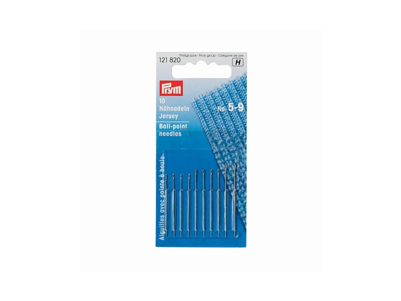 PRYM 10 sewing needles Jersey Ballpoint No. 5-9 image 1